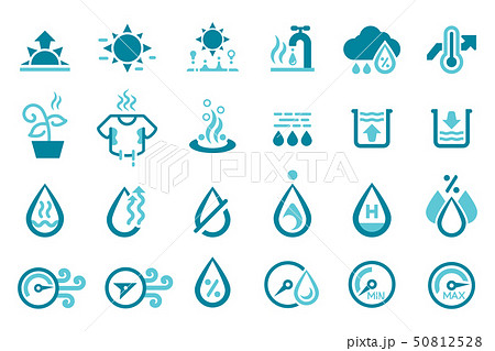 Humidity Weather Icon The Air That Makesのイラスト素材