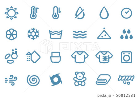 Icon about washing machine electronic button Icon about washing machine electronic button 50812531