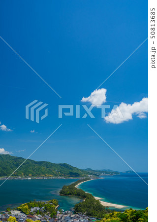 日本三景の天橋立 新緑の丹後半島天橋立 50813685