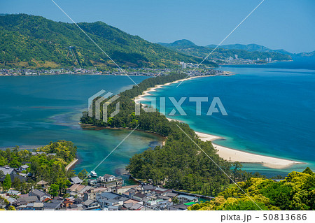 日本三景の天橋立 新緑の丹後半島天橋立 日本三景の天橋立 新緑の丹後半島天橋立 50813686