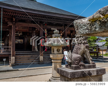 日本三景の天橋立 新緑の丹後半島天橋立 文殊堂 50813909