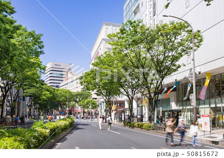 名古屋中区 栄　街並み　大津通　名古屋パルコ店前　 松坂屋名古屋店　南大津通歩行者天国 50815672