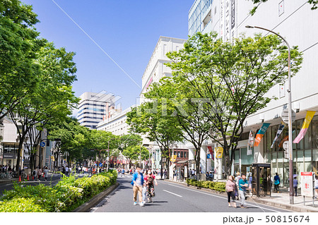 名古屋中区 栄　街並み　大津通　名古屋パルコ店前　 松坂屋名古屋店　南大津通歩行者天国 50815674