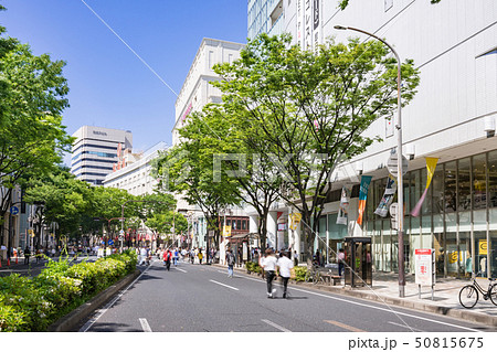 名古屋中区 栄　街並み　大津通　名古屋パルコ店前　 松坂屋名古屋店　南大津通歩行者天国 50815675