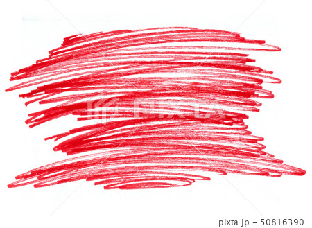 Abstract bright red touches texture on white 50816390