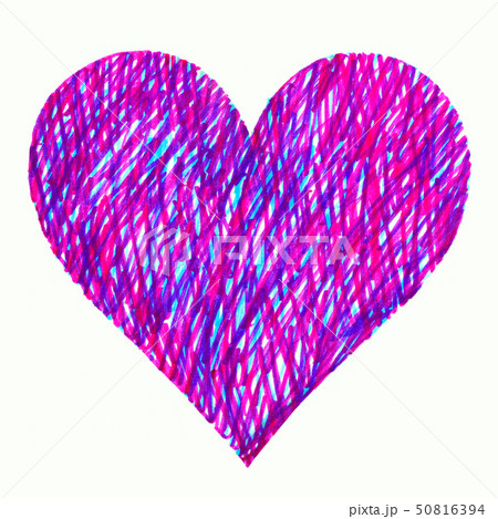 Abstract bright colorful heart on white 50816394
