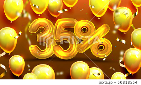 Thirty Five Percent Or 35 Marketing Offer Vector Thirty Five Percent Or 35 Marketing Offer Vector 50818554