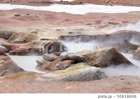 Bolivian landmark,Geiser Sol de la Manana 50818606