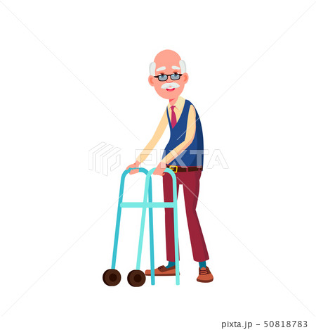 European Old Man Vector. Elderly People. Senior Person. Isolated Cartoon Illustration European Old Man Vector. Elderly People. Senior Person. Isolated Cartoon Illustration 50818783