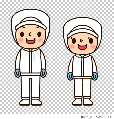 食品加工の男女　笑顔 50818853