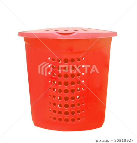 red  plastic basket for washing 50818927
