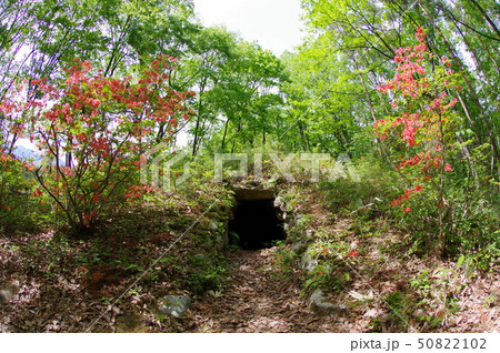 信州　安曇野　松川村　祖父が塚古墳（じいがづか）　石室のある古墳時代後期の円墳　村指定史跡 50822102