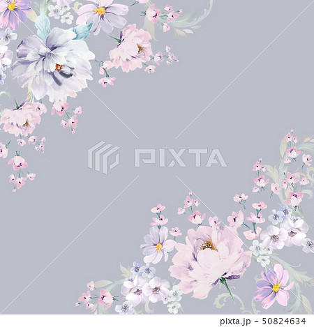 透明水彩 水彩画 花 50824634