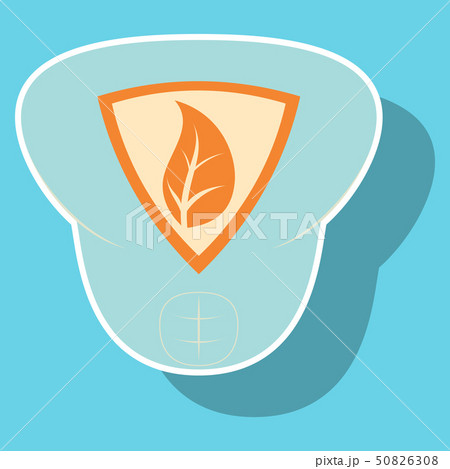 Superhero color sticker badges, emblems, logos. Superhero badge icon, power and protect insignia for 50826308
