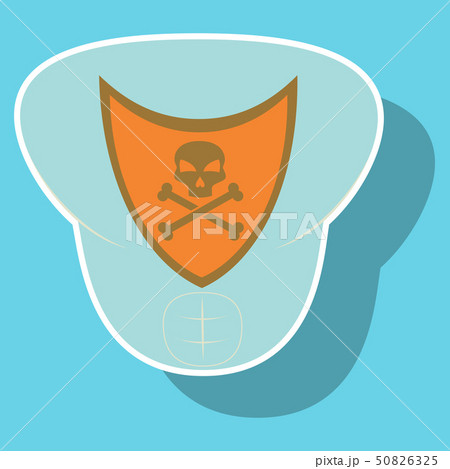 Superhero color sticker badges, emblems, logos. Superhero badge icon, power and protect insignia for 50826325