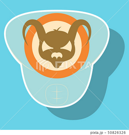 Superhero color sticker badges, emblems, logos. Superhero badge icon, power and protect insignia for 50826326