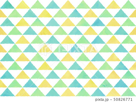 和柄 うろこ文様 水彩風 緑 50826771