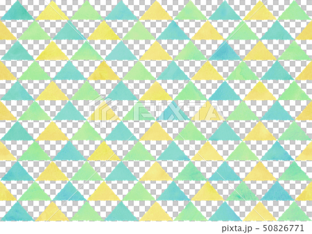 和柄 うろこ文様 水彩風 緑 50826771