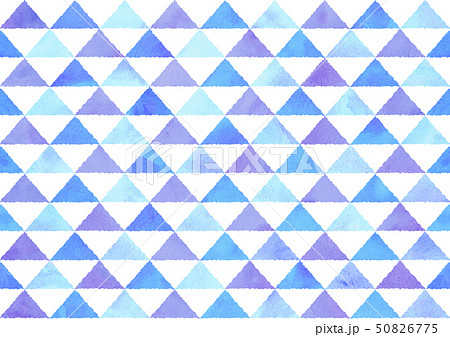 和柄 うろこ文様 水彩風 青 50826775