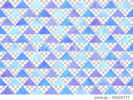 和柄 うろこ文様 水彩風 青 50826775
