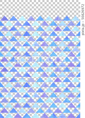 和柄 うろこ文様 水彩風 青 50826972