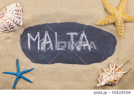 Handwritten word MALTA written in chalk, among Handwritten word MALTA written in chalk, among 50828506