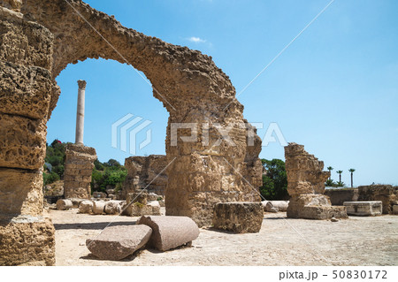 Ruins of the Baths of Antoninus. Carthage, Tunisia 50830172