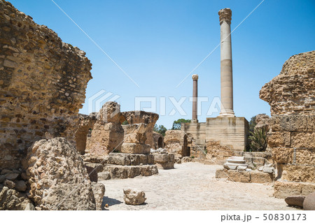 Ruins of the Baths of Antoninus. Carthage, Tunisia 50830173