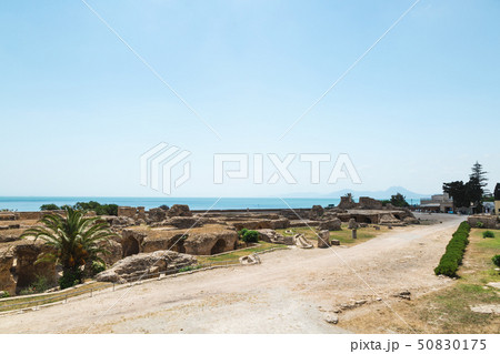 Ruins of the Baths of Antoninus. Carthage, Tunisia 50830175