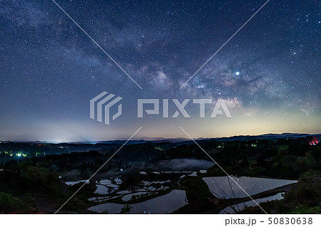 棚田と天の川 星峠 【新潟県】 棚田と天の川 星峠 【新潟県】 50830638