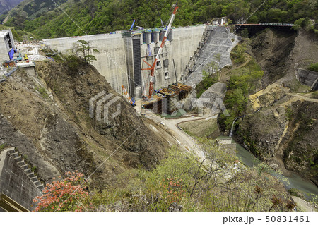 群馬県吾妻郡長野原町　八ッ場ダム　建設現場 50831461