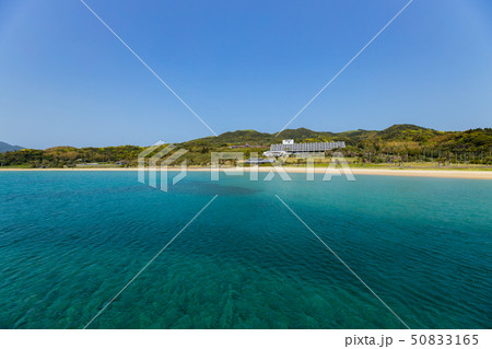 【長崎県 平戸】千里ヶ浜海水浴場の風景 50833165