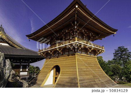 埼玉県日高市　聖天院　鐘楼（鐘堂）と本堂 50834129