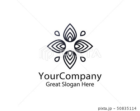 abstract leaf star sun logo. natural nature tree abstract leaf star sun logo. natural nature tree 50835114