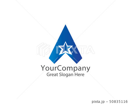 letter A logo. air arrow star creative apps design letter A logo. air arrow star creative apps design 50835116