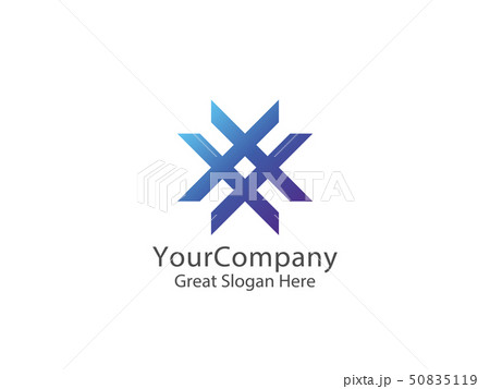 abstract letter X logo. smart education symbol abstract letter X logo. smart education symbol 50835119