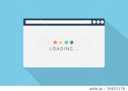 Loading page browser in flat style vector 50835178