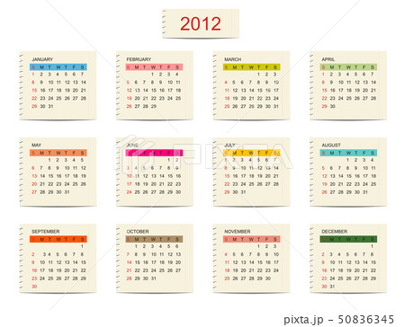 Vector calendar 2012 for your design Vector calendar 2012 for your design 50836345