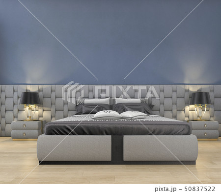 minimal mock up bedroom in scandinavian style 50837522