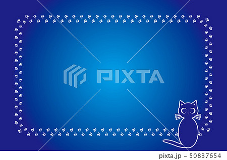 背景素材 ねこの足跡 肉球 子ねこ アニマル かわいい イラスト ペットショップ ポップアート 無料のイラスト素材