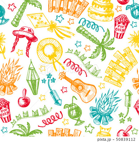 Hand drawn elements of Festa Junina Hand drawn elements of Festa Junina 50839112