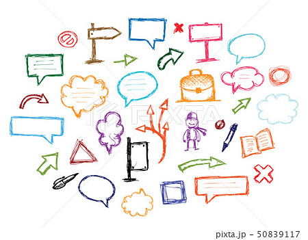 Sketch of arrows and frames for your design 50839117