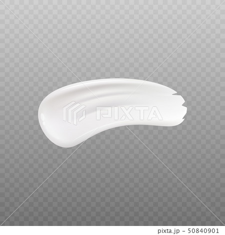 White cream swatch, facial skin moisturizer or body lotion texture 50840901