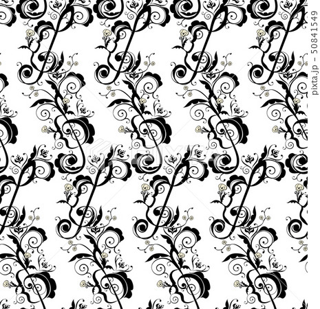 Music Notes Floral Ornament Music Notes Floral Ornament 50841549