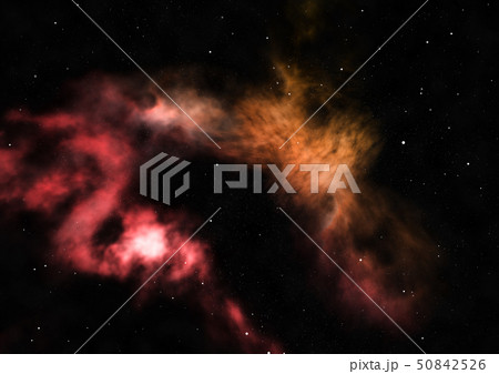 Far being shone nebula and star field. 3D rendering Far being shone nebula and star field. 3D rendering 50842526