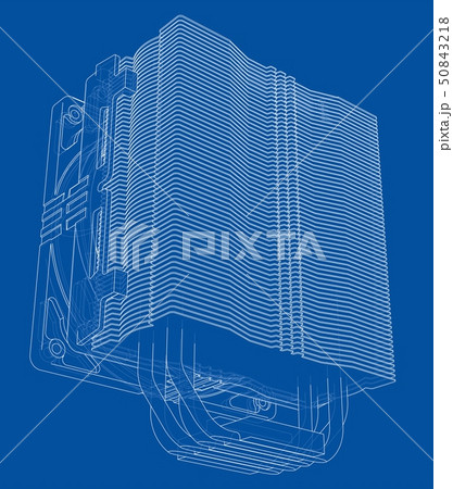 Cpu Coller Concept. Vector 50843218