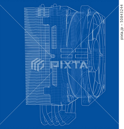 Cpu Coller Concept. Vector 50843244
