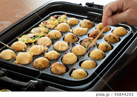 おうちのホットプレートでたこ焼き作り 50844203