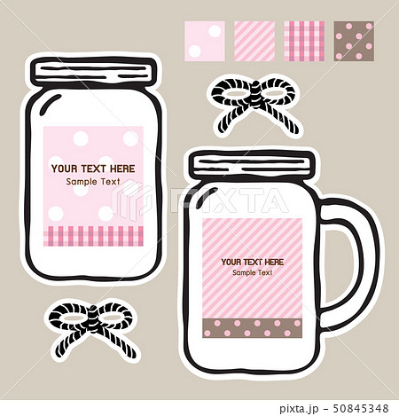 maison jar tags, patterns, vector illustration 50845348