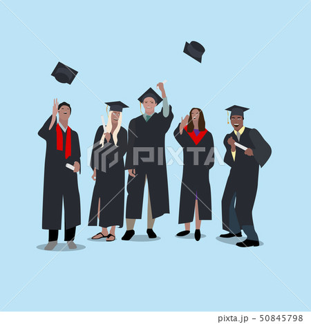 Students have celebrating graduation of university 50845798